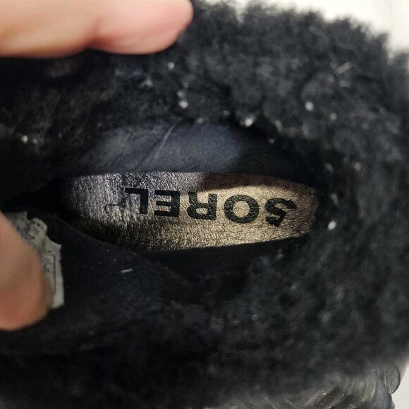 Sorel Out N About Plus Lux Black Waterproof Ankle Snow Boots Booties Size 7.5 - Picture 9 of 10